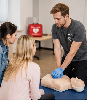 CPR chest compression practice