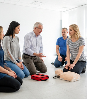 Group CPR class