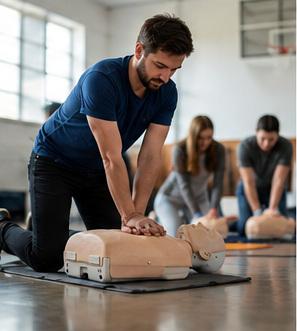 Adult CPR practice